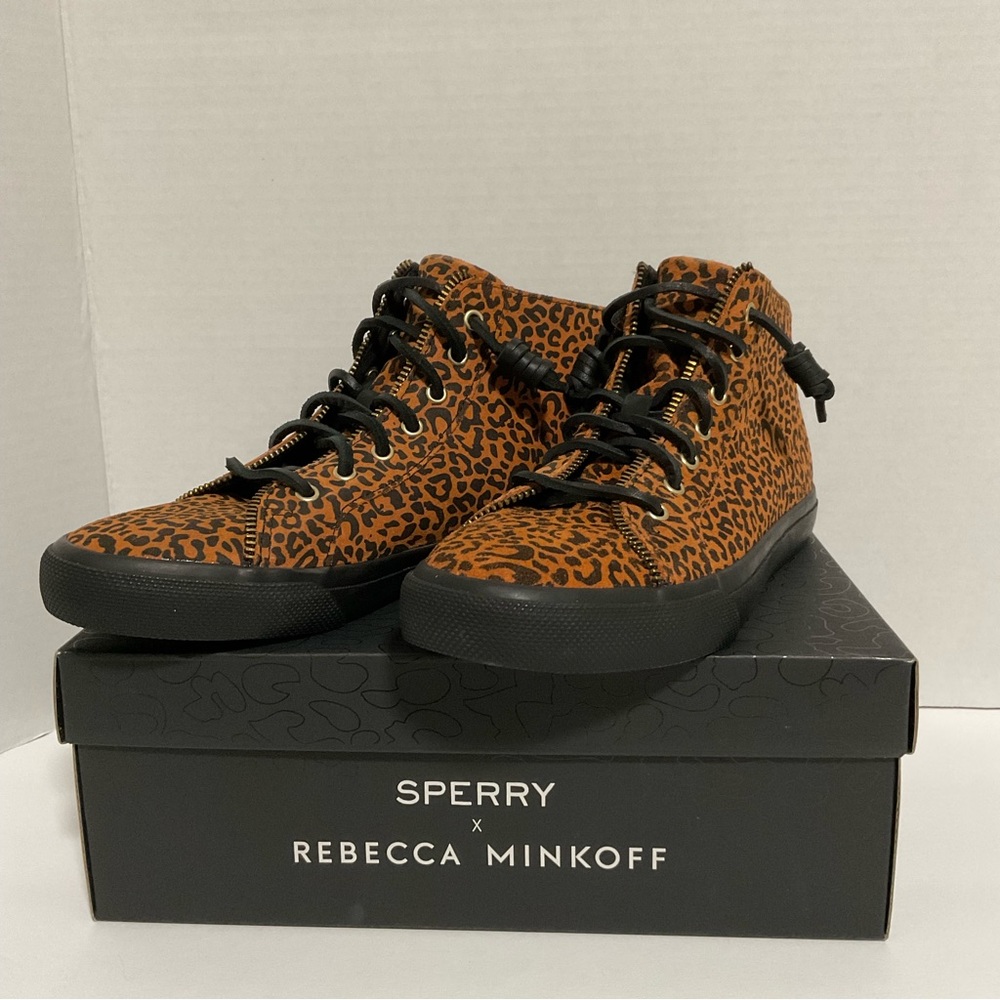 Sperry Rebecca Minkoff Animal Print High Top Sneakers